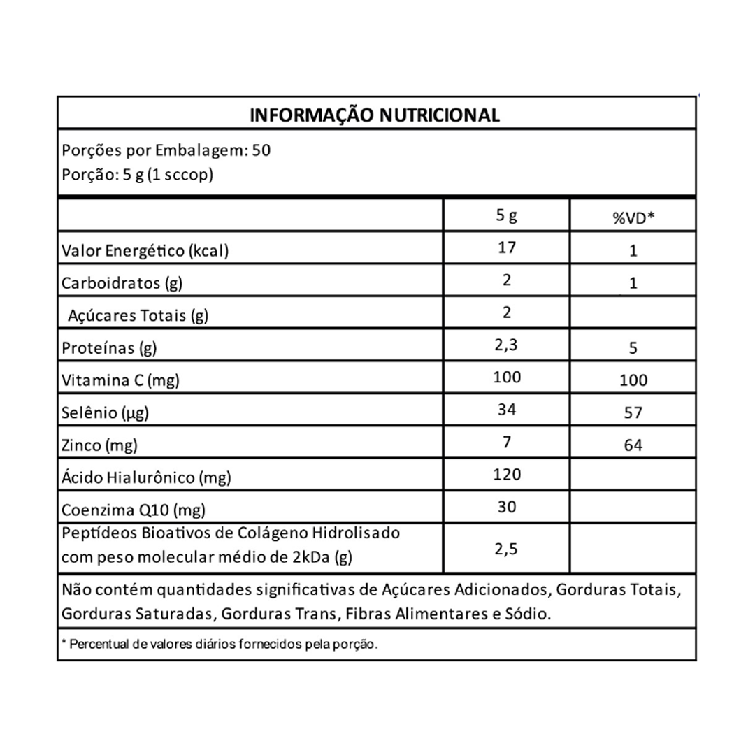 Tabela Nutricional Nature's Prime